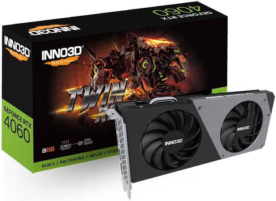 Відеокарта Inno3D GeForce RTX 4060 Twin X2 8GB , Гарантія, фото 1