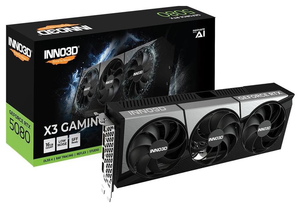 Відеокарта Inno3D GeForce RTX 5080 X3 Gaming OC 16GB , Гарантія, фото 1