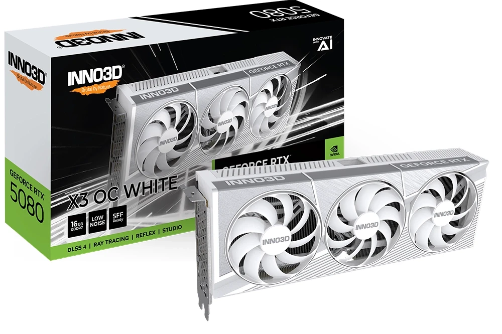 Відеокарта Inno3D GeForce RTX 5080 X3 OC White 16GB , Гарантія, фото 1