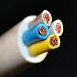 Кабель ПВС 4х6 мм² — гнучкий мідний силовий кабель, 4 жили, круглий, фото 5