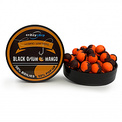 Бойли вафтерс Crazy CarpBlack Opium & Mango Hybrid Wafters 10mm