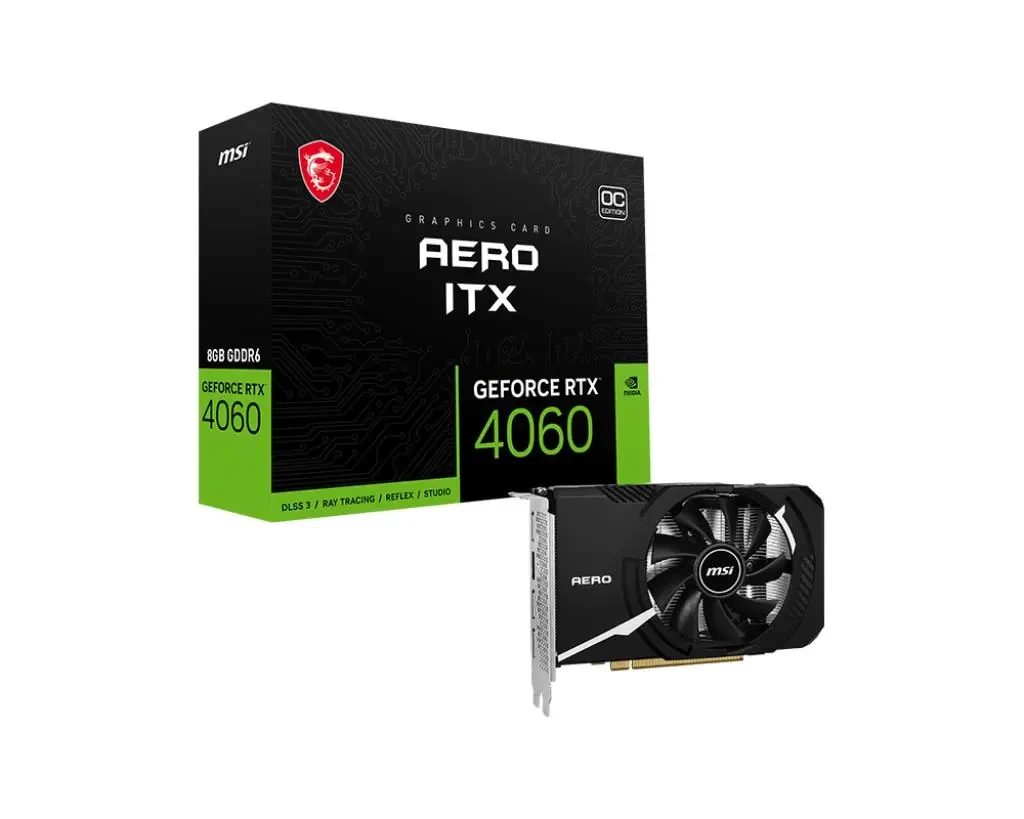 Відеокарта MSI GeForce RTX 4060 Aero ITX OC 8GB , Гарантія, фото 1