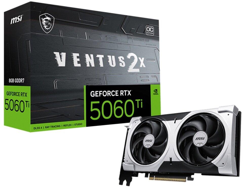 Відеокарта MSI GeForce RTX 5060 Ti Ventus 2X OC 8GB , Гарантія, фото 1