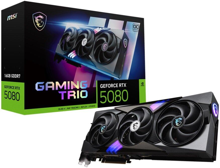 Відеокарта MSI GeForce RTX 5080 Gaming Trio OC 16GB , Гарантія, фото 1