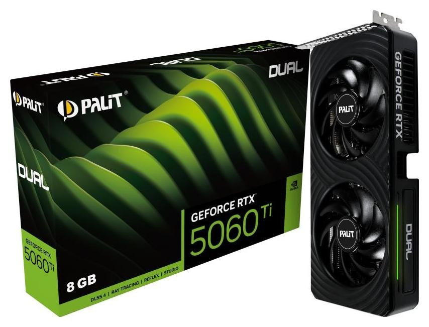 Відеокарта Palit GeForce RTX 5060 Ti Dual 8GB , Гарантія, фото 1