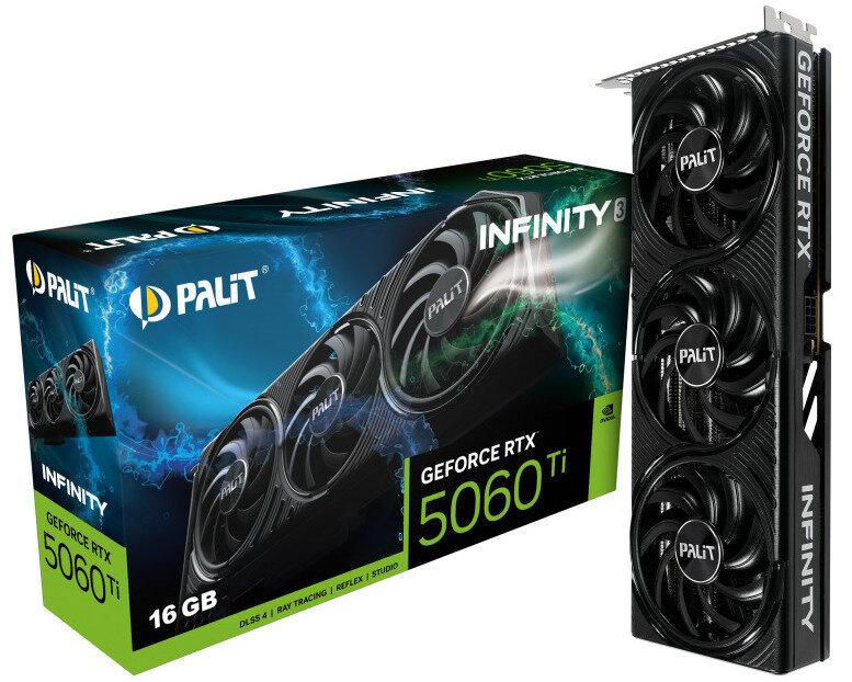 Відеокарта Palit GeForce RTX 5060 Ti Infinity 3 16GB , Гарантія, фото 1