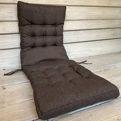 Подушка для стільців (40x120х4 см) подвійна Decorator Мальмо колір коричневий 84-168