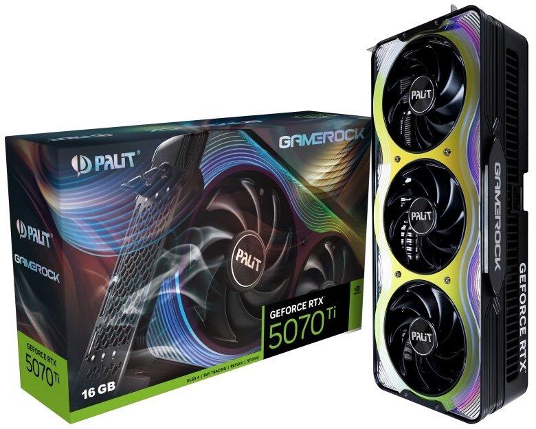 Відеокарта Palit GeForce RTX 5070 Ti GameRock 16GB , Гарантія, фото 1