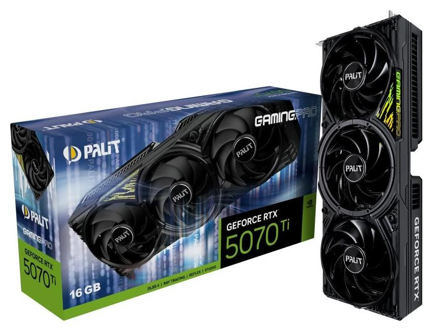 Відеокарта Palit GeForce RTX 5070 Ti GamingPro V1 16GB , Гарантія, фото 1