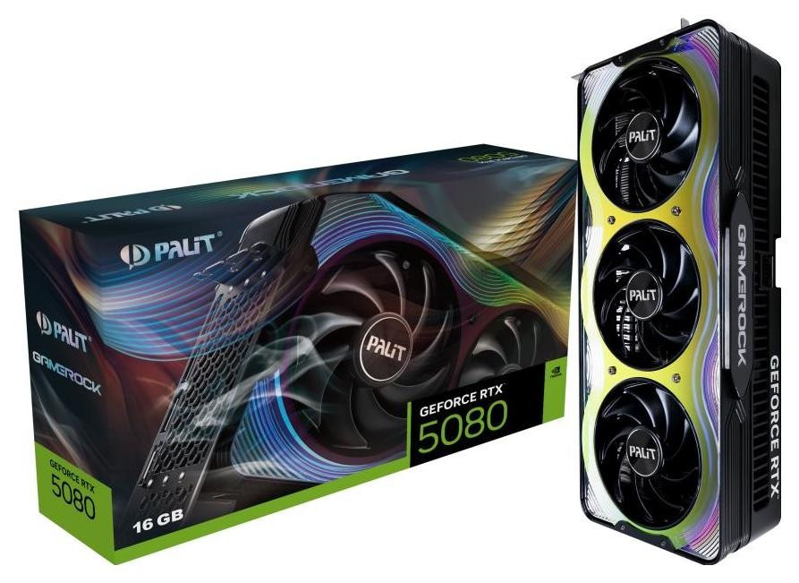 Відеокарта Palit GeForce RTX 5080 GameRock 16GB , Гарантія, фото 1