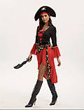 Костюм Піратка червоно-чорна напрокат, фото 2