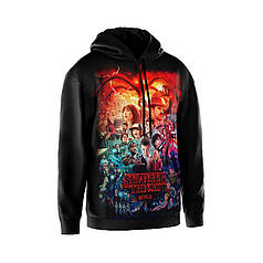 Худі чоловіче з принтом «Дивні дива. Нетфлікс. Stranger Things. Netflix»