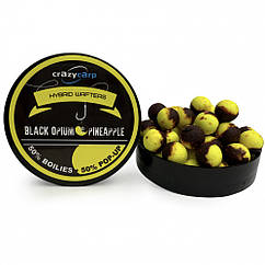 Бойли вафтерс Crazy Carp Black Opium & Pineapple Hybrid Wafters 10mm
