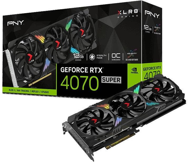 Відеокарта PNY GeForce RTX 4070 Super XLR8 Gaming Verto Epic-X RGB OC Triple Fan 12GB , Гарантія, фото 1