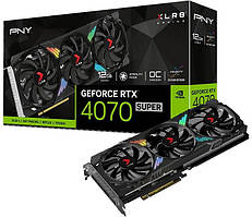 Відеокарта PNY GeForce RTX 4070 Super XLR8 Gaming Verto Epic-X RGB OC Triple Fan 12GB , Гарантія