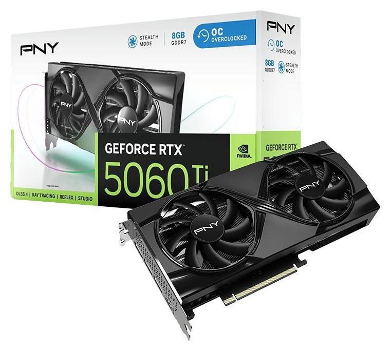 Відеокарта PNY GeForce RTX 5060 Ti OC Dual Fan 8GB , Гарантія, фото 1