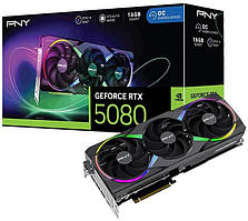 Відеокарта PNY GeForce RTX 5080 ARGB Epic-X RGB OC Triple Fan 16GB , Гарантія