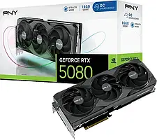 Відеокарта PNY GeForce RTX 5080 Triple Fan OC 16GB , Гарантія