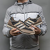 Коричневі демісезонні чоловічі замшеві кросівки Adidas SL 72  Brown/White Адідас Сл 72, фото 4