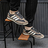 Коричневі демісезонні чоловічі замшеві кросівки Adidas SL 72  Brown/White Адідас Сл 72, фото 5