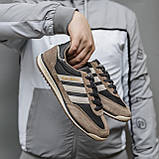 Коричневі демісезонні чоловічі замшеві кросівки Adidas SL 72  Brown/White Адідас Сл 72, фото 7