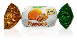 Шоколадні цукерки курага з горіхом у шоколаді Amanti 250 г