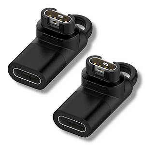Перехідник 2 шт CDK для Garmin Instinct | Type-C / USB-C (014445) (black)