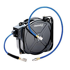 Шланг у МЕТАЛЕВІЙ котушці з автоматичним змотуванням, SA312, 12 метрів, 1/4 "універсальні кріплення 1/4" (Euro, ARO and ISO)