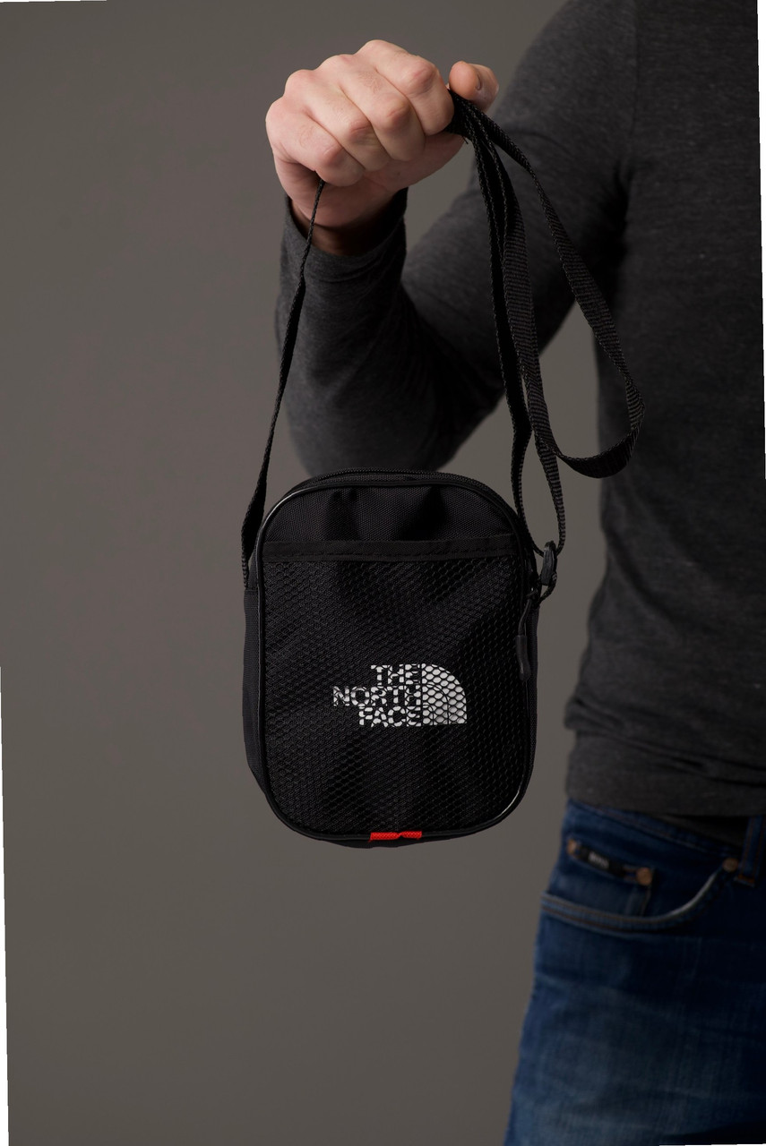 Чорна сумка чоловіча через плече - мінімалізм та зручність, фото 1