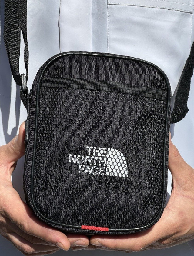 барсетка тканинна чорна чорна чоловіча через плече