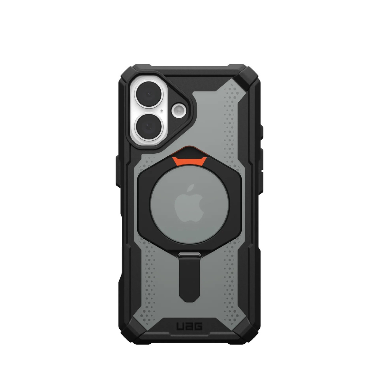 Чохол-бампер для телефону UAG Plasma XTE MagSafe для іPhone 16 протиударний Чорний / Помаранчевий
