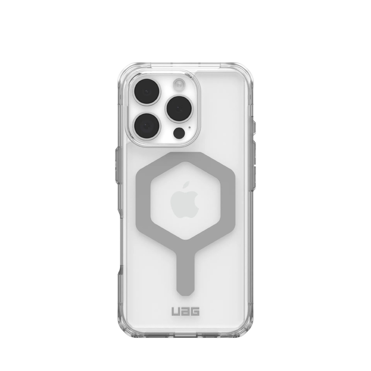 Чохол-бампер для телефону UAG Plyo Magsafe для iPhone 16 Pro Прозорий із сріблястий