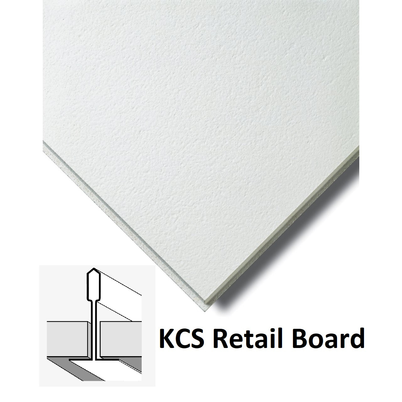 Плита стельова KCS Ecomin Retail Board 12*600*600 мм (18 шт./пач.)