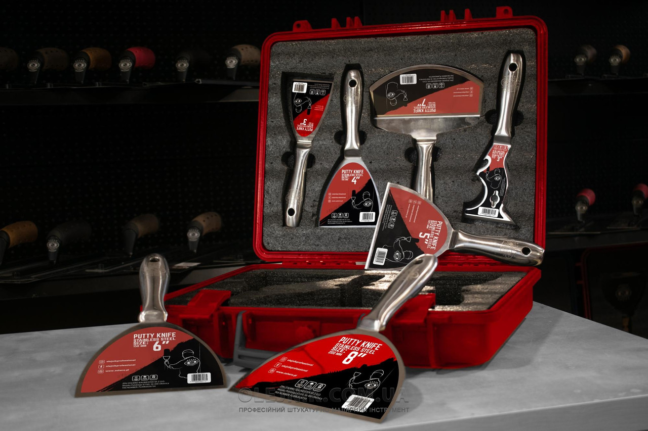 Шпатель OLEJNIK з неіржавкої сталі, набір 7 шт.