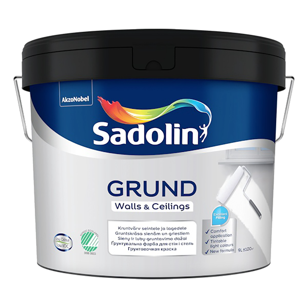 Ґрунтовка SADOLIN на водній основі SA GRUND біла, 9 л