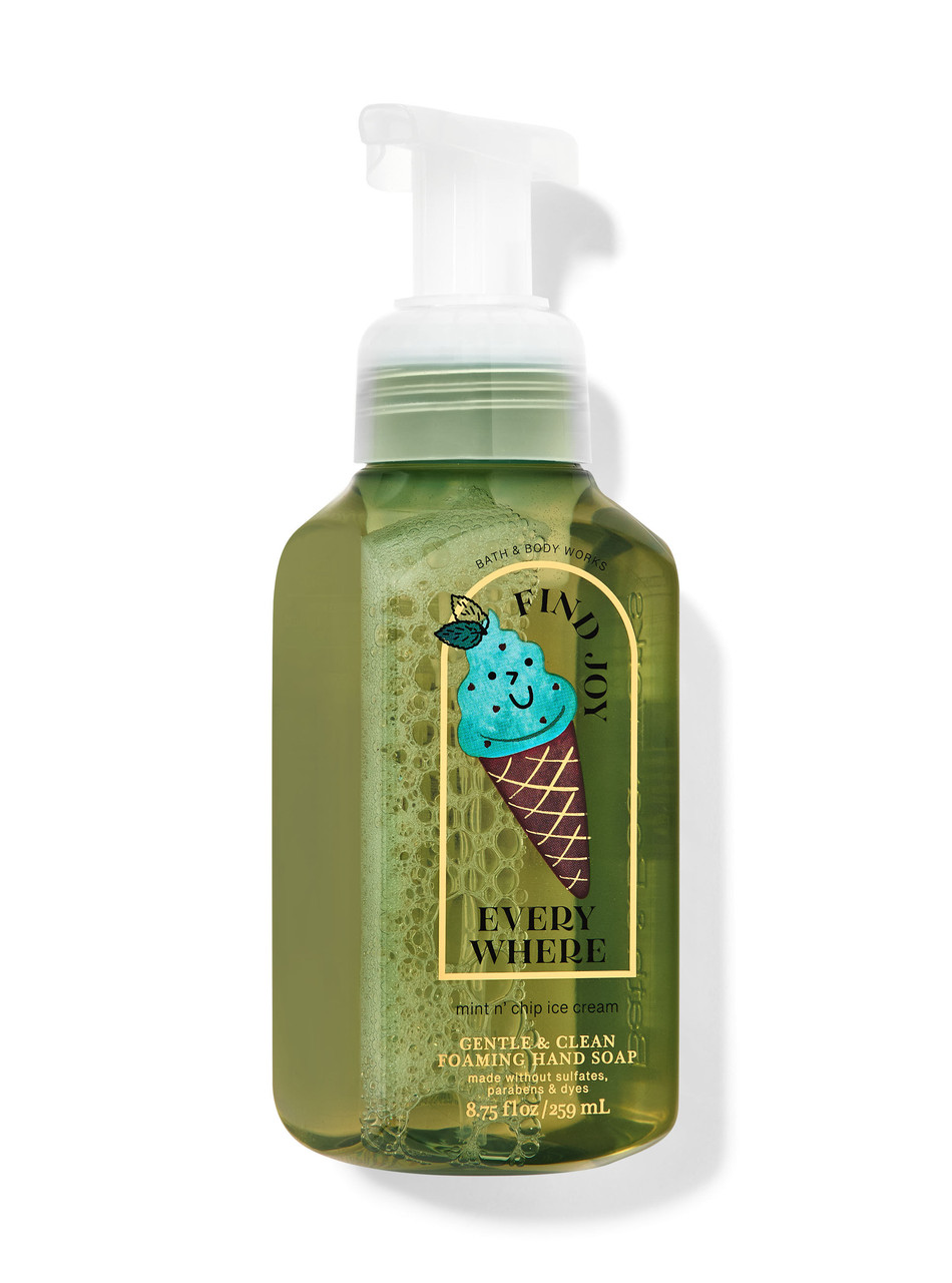 Парфумоване мило-пінка для рук Mint n`Chip Ice Cream від Bath and Body Works оригінал, фото 1