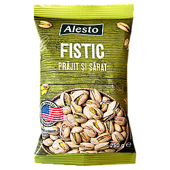 Фісташки солені Алесто Alesto 250g 30шт/ящ (Код: 00-00003761)
