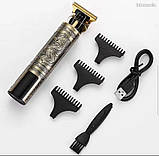 Машинка для стрижки, бритва, тример Vintage T9 Dragon Дракон  + в подарунок 2 насадки 6мм и 9мм, фото 2