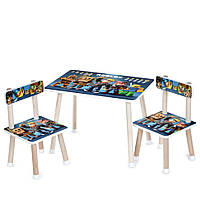 Детский Столик Bambi M 501-23 столешница 60 х 40 см, 2 стульчика, World-of-Toys