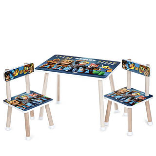 Дитячий столик Bambi M 501-23 стільниця 60 х 40 см, 2 стільчики, World-of-Toys