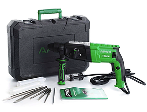 Перфоратор мережевий SDS+ з кейсом 3.5Дж 1050Вт APRO 1050H (896228), фото 2