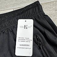 Шорти чоловічі трикотаж напівбатали Kenalin, розміри 2XL-5XL, чорні, 1412-3, фото 4