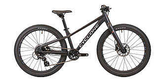 Велосипед підлітковий 24" CYCLONE ULTIMA 12", чорний (мат)