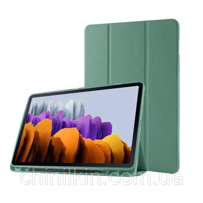 Чохол-книжка Smart Case With Pencil для планшета Samsung Tab S10 FE Plus 13.1"- сосново-зелений, фото 1