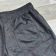 Шорти чоловічі трикотаж батали Kenalin, розміри 5XL-8XL, темно-сірі, 1412-11, фото 2