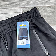 Шорти чоловічі трикотаж батали Kenalin, розміри 5XL-8XL, чорні, 1412-11, фото 3