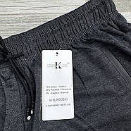 Шорти чоловічі трикотаж батали Kenalin, розміри 5XL-8XL, темно-сірі, 1412-11, фото 4