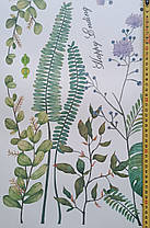 Вінілові наклейки VANSHE Зелене листя птиця (лист 60 х 90 см) Б83-33, фото 4