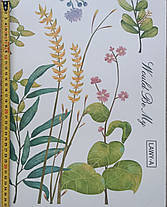 Вінілові наклейки VANSHE Зелене листя птиця (лист 60 х 90 см) Б83-33, фото 5