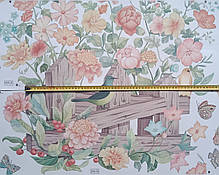 Вінілові наклейки BRUP Квіти біля паркана ( лист 60 х 90 см) Б201-13, фото 5